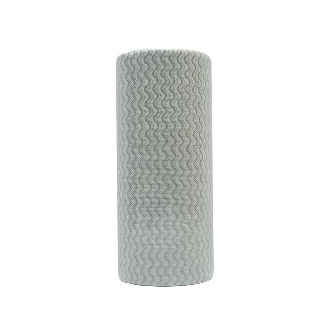 Industrial wood pulp composite cloth wipe roll