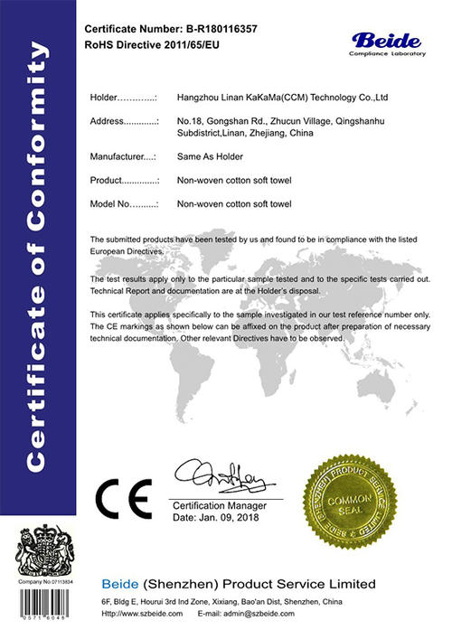 ROHS-certificate